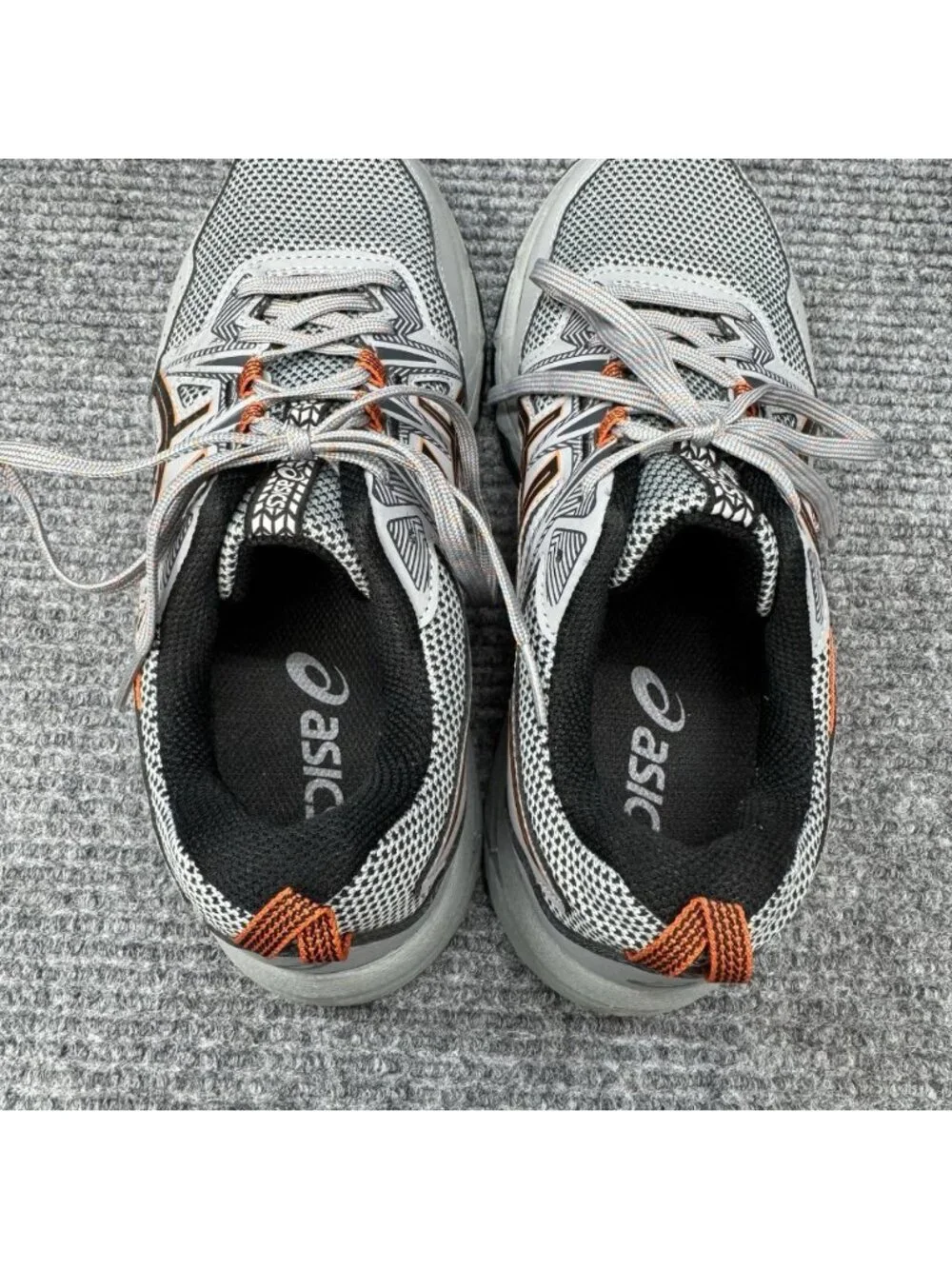 Asics Gel-Venture 8 Shoes Mens US 8 Extra Wide Gray Orange Running 1011A826
